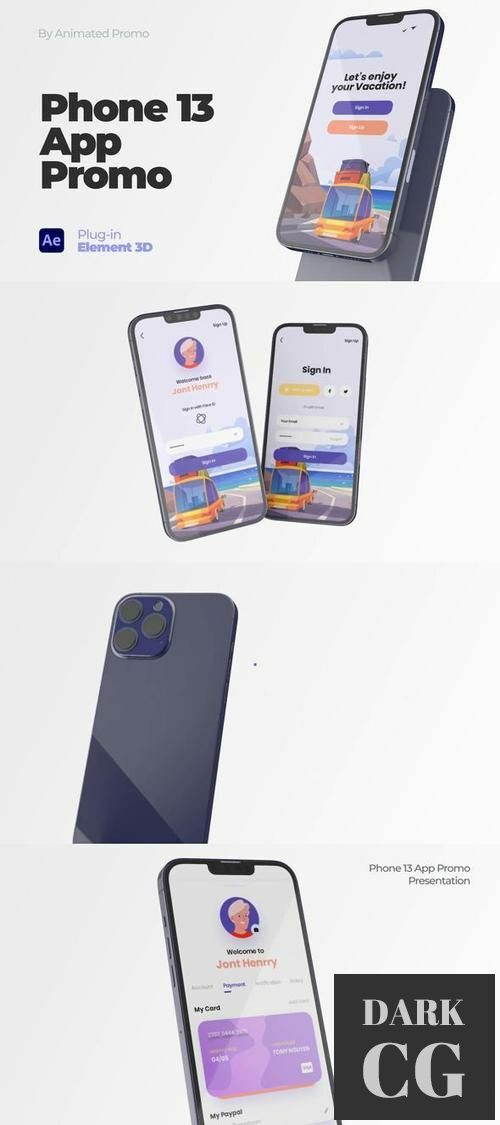 Phone App Promo - Phone 13 Mockup 35612355