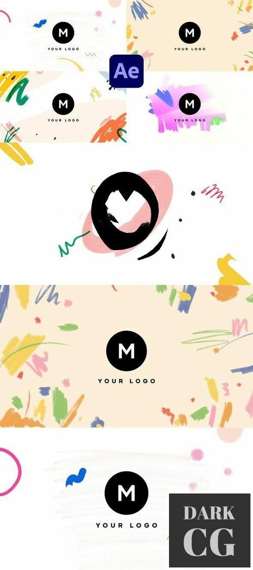 Hand Drawn Brush Logo Pack 35554878