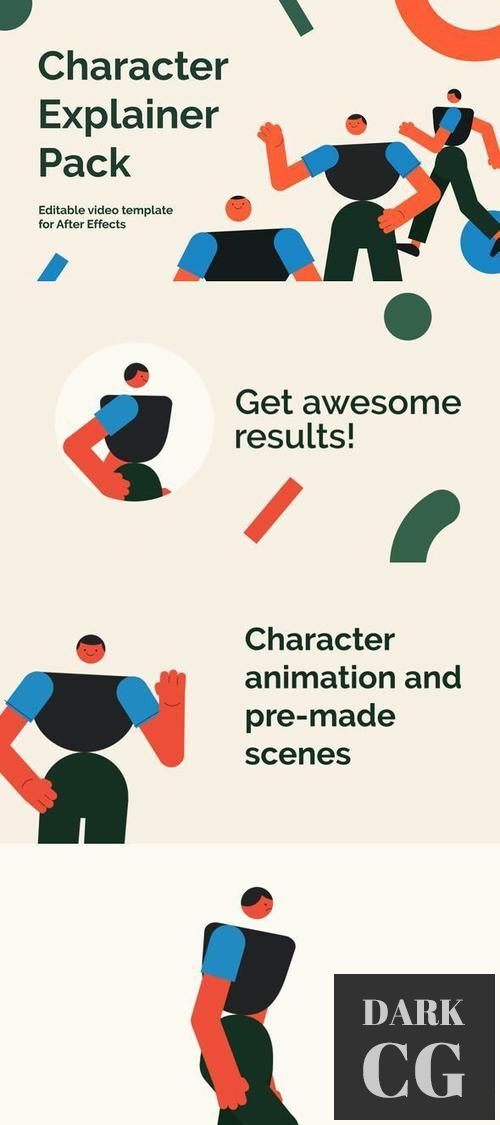 Explainer 2D Character Animation Pack 35544084