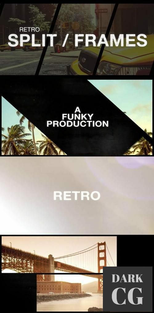Retro Split Frames Slideshow 10771996