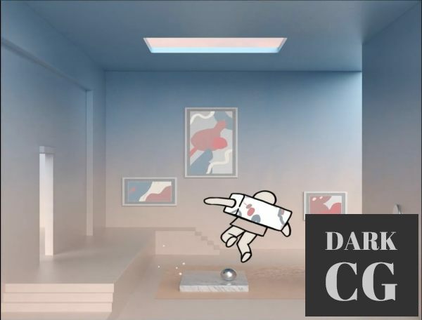 Combined 2D illustration and 3D animation techniques