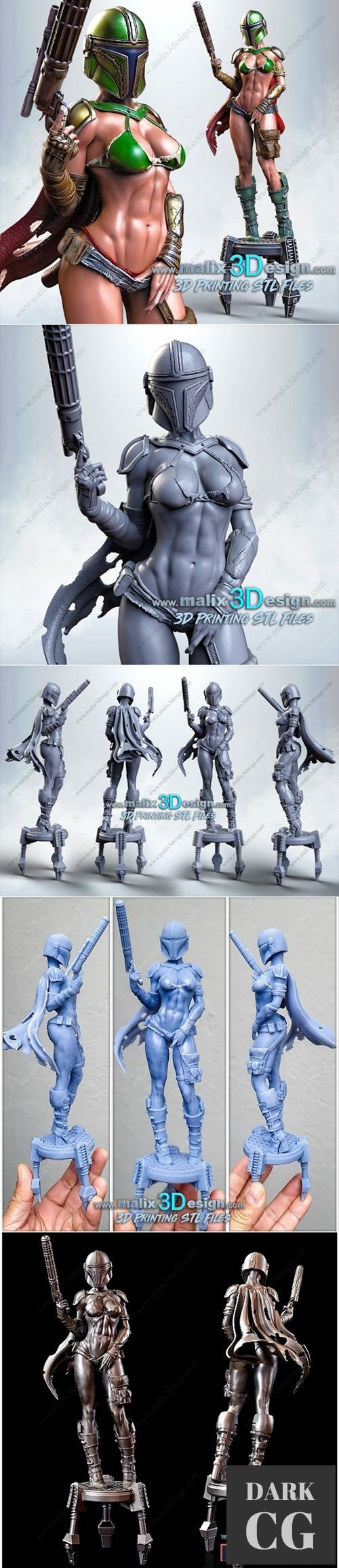 Lady MANDALORIAN – 3D Print