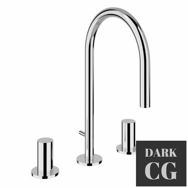 Kartell 3-Hole Basin Mixer by Laufen