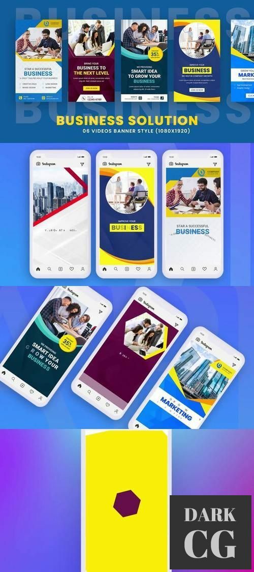 Business Marketing Ads Set Stories Pack 35662641
