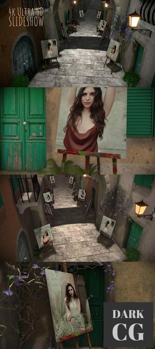 Photo exhibition on canvas in an old Italian village 35651706