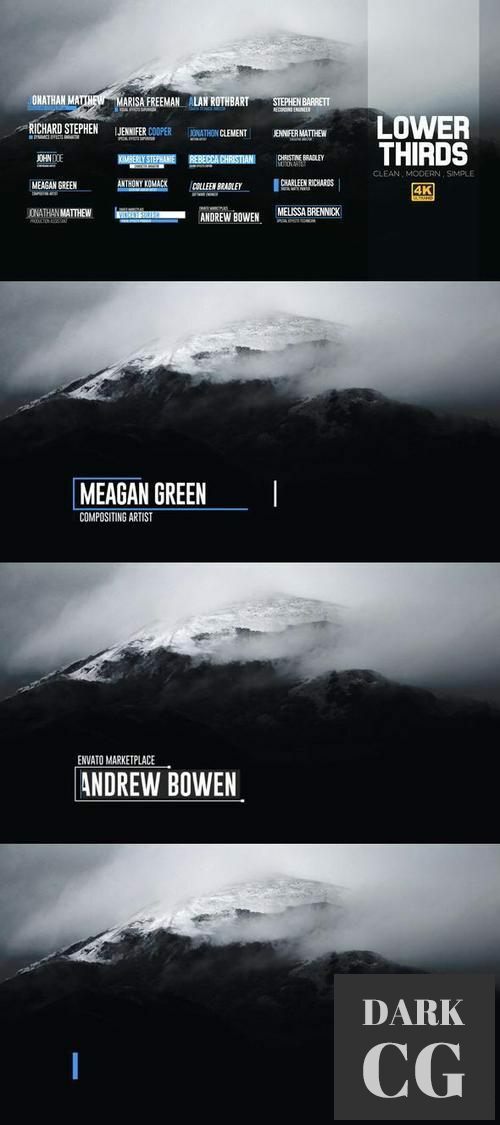 Minimal Modern Lower Thirds 17812218