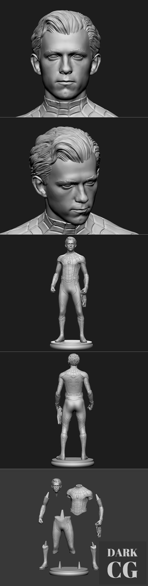 3D Model Spider Man Tom Holland 3D Print