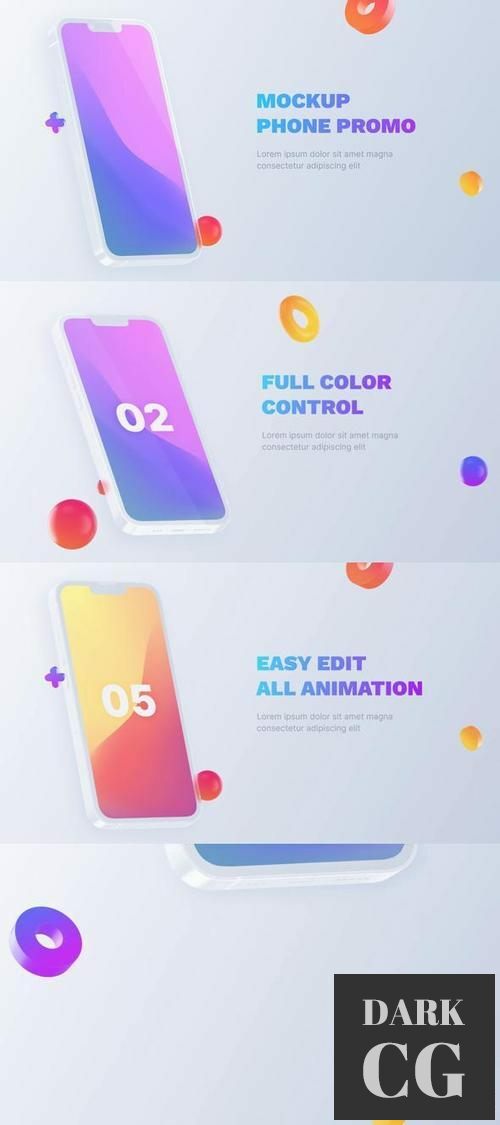 Glass Phone - App Promo Phone Mockup 35411448