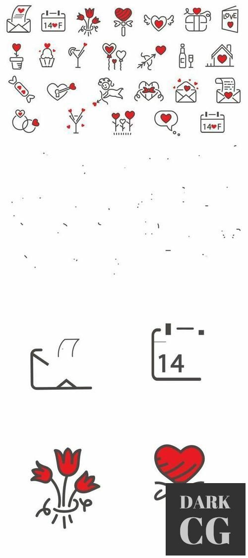 Love Icons Pack 24 in 1 23220162