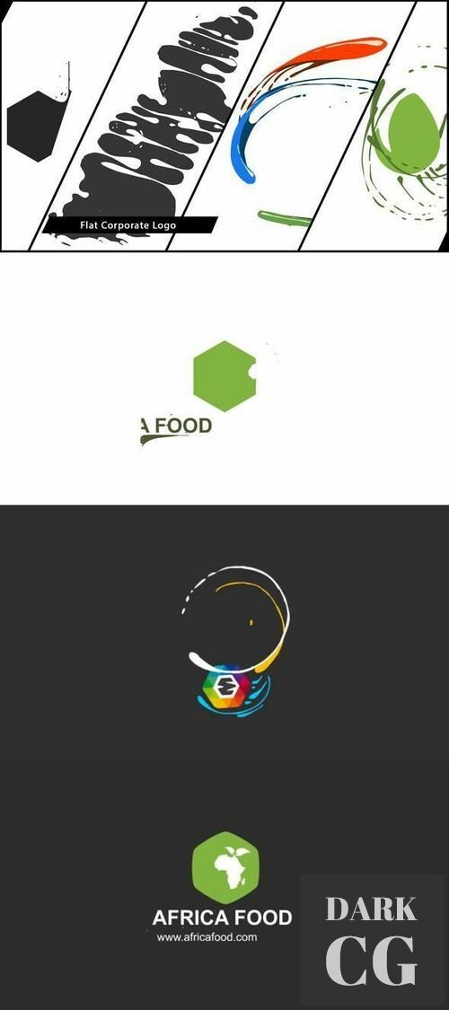 Flat Corporate Logo V04 Liquid 19616708