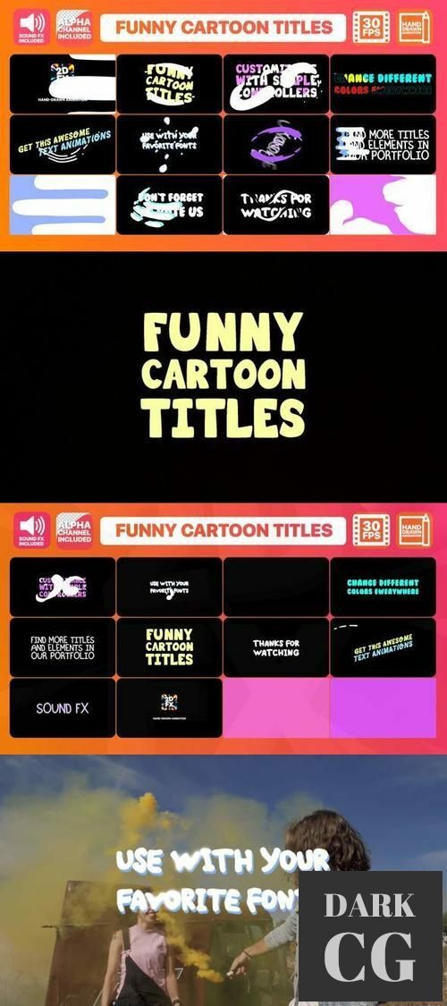 Funny Cartoon Titles | After Effects 23954557