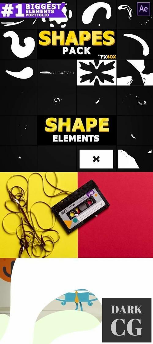 2D Cartoon Shapes | After Effects 23959782
