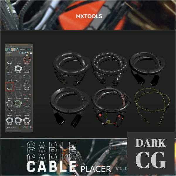 MXTools Cable Placer v1 1 for 3ds Max