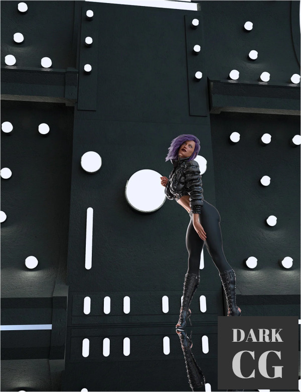 Modular Sci-Fi Light Walls Set Daz3D, Poser: Modular Sci-Fi Light Walls Set