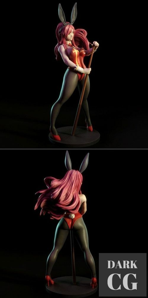 Erza Scarlet Bunny – 3D Print