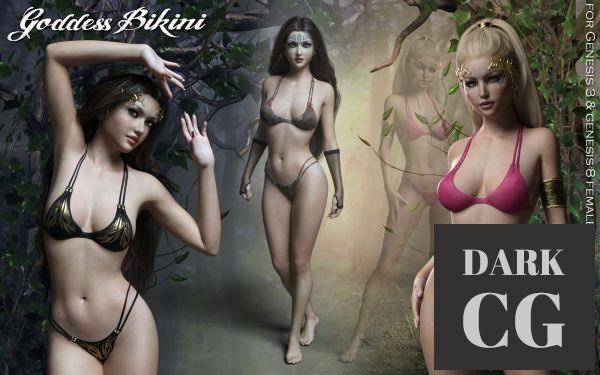 Goddess Bikini Daz3D, Poser: Goddess Bikini