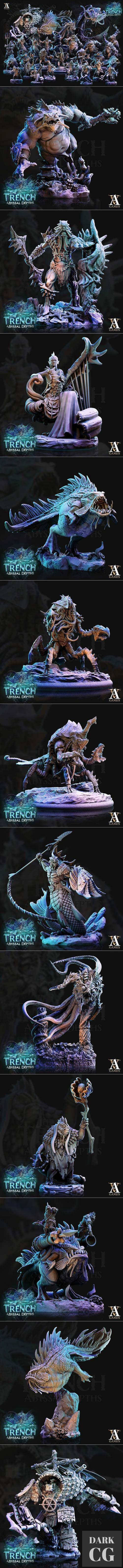 3D Model Archvillain Games The Trench Abyssal Depth 3D Print