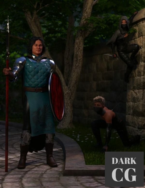 Daz3D, Poser: Strike from the Shadows poses for Genesis 8 and 8.1