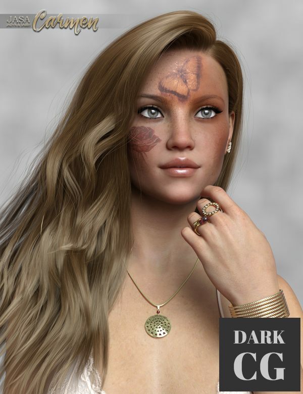 Daz3D, Poser: JASA Carmen for Genesis 8 and 8.1 Female