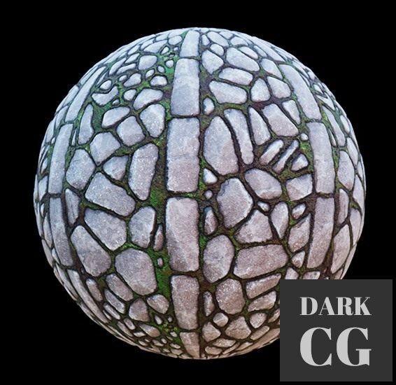 PBR texture: Stone Path 008 4K