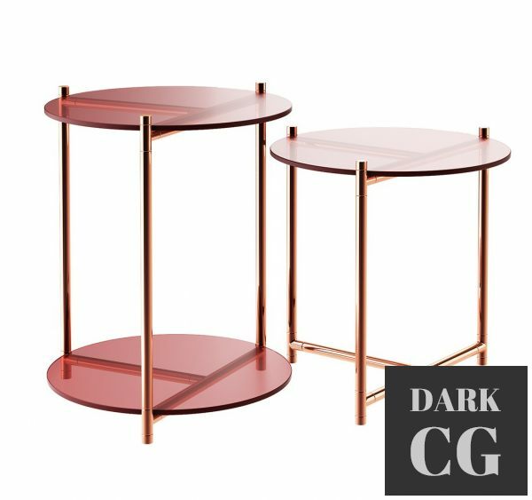 Long Playing Glass Side Table by Eponimo