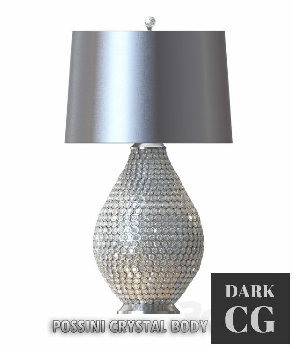 3D Model Possini Crystal lamp