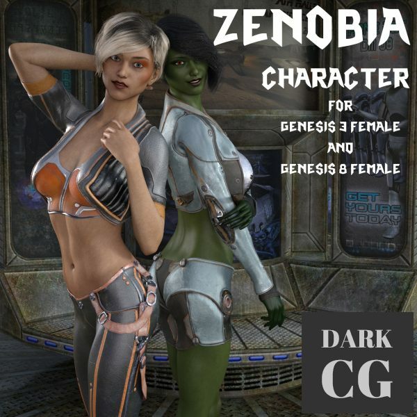 Zenobia for Genesis 3 and 8 Female Daz3D, Poser: Zenobia for Genesis 3 and 8 Female