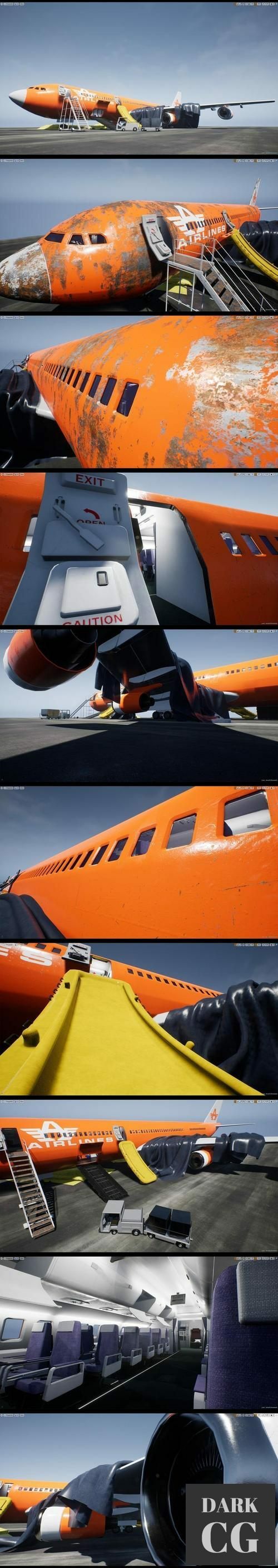 Unreal Engine Abandoned Passenger Aircraft