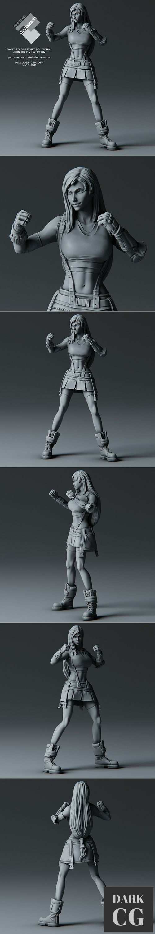 Tifa Lockhart - Combat Stance – 3D Print