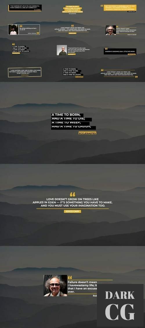 Quotes Titles After Effects 35785085
