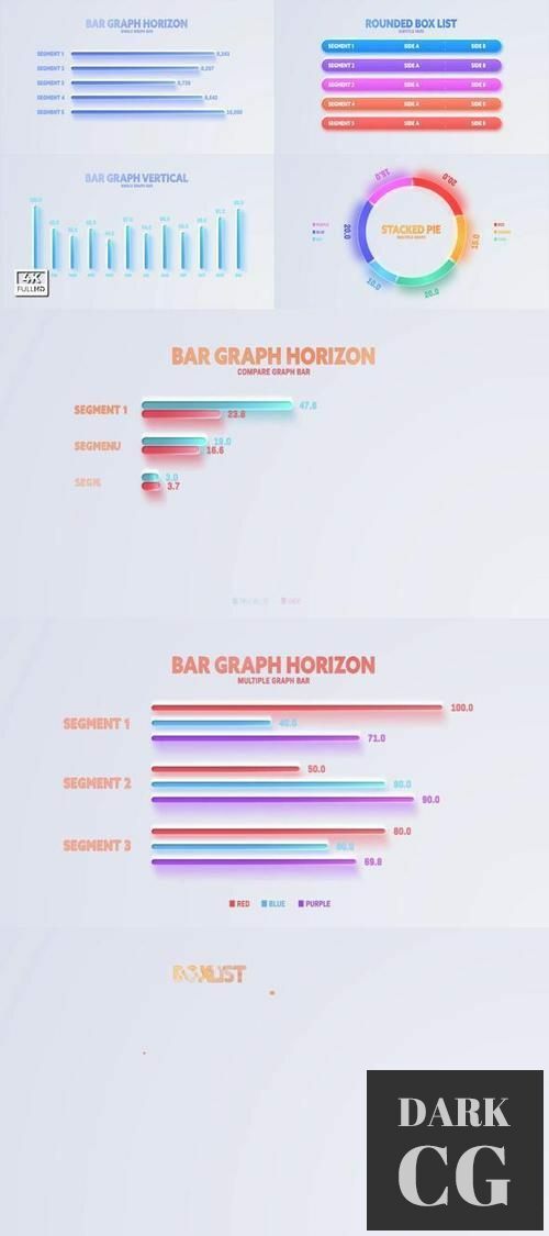 Infographics Simple Neumorphism Graph 34598523