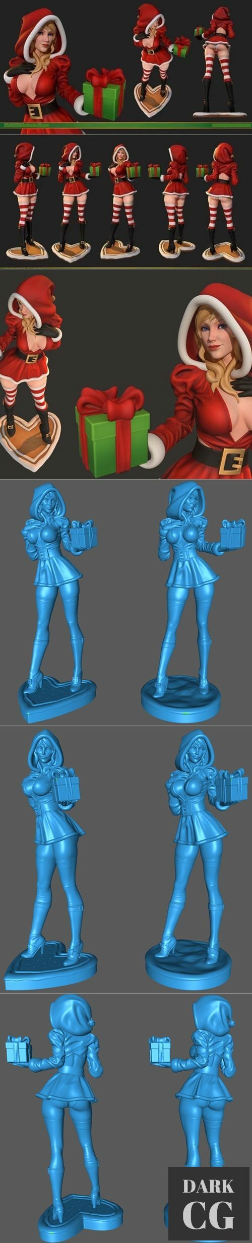 Sexy Santa Girl – 3D Print
