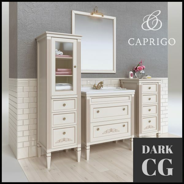 3D Model Bathroom Furniture ALBION CAPRIGO