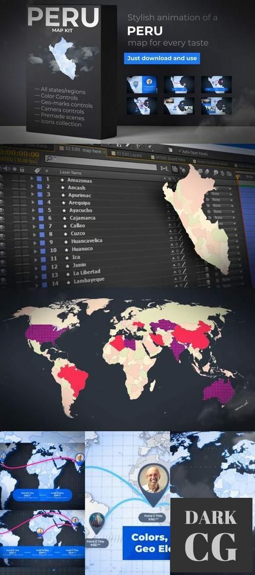 Peru Map - Republic of Peru Map Kit 35447604