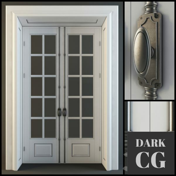 3D Model Window with french lock