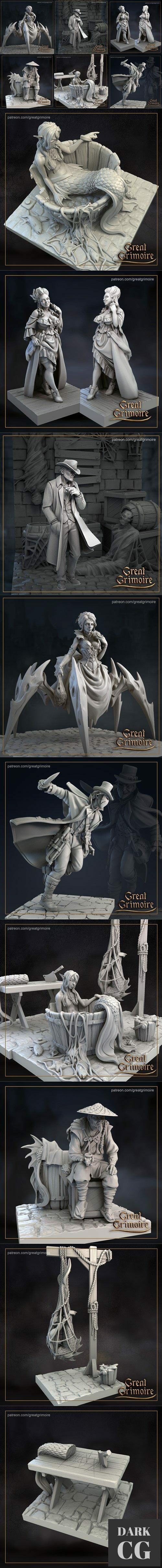 3D Model Great Grimoire Dark Corners of Stokerane Piers March 2021 3D Print