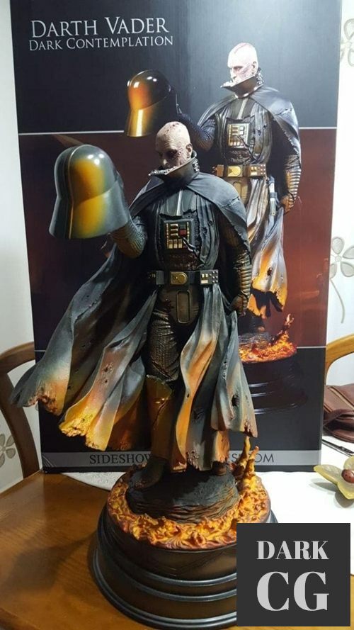 3D Model Darth Vader STATUE 3 poses 3D Print
