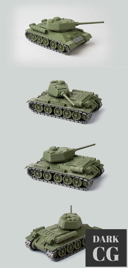 Tank T34-85 – 3D Print