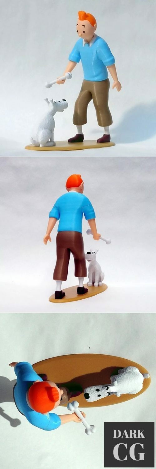 Tintin and Snowy – 3D Print
