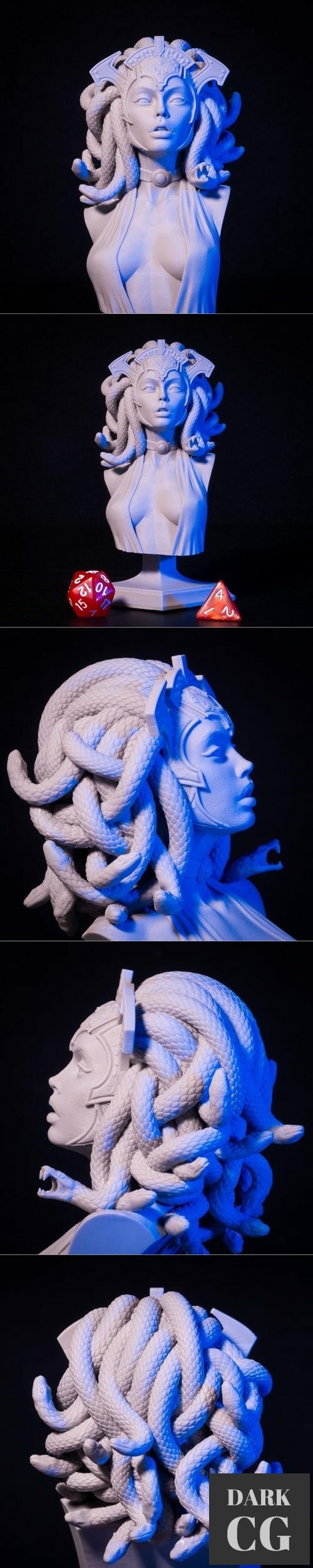 Medusa Bust – 3D Print