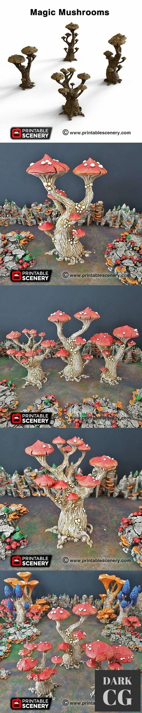 Magic Mushrooms – 3D Print