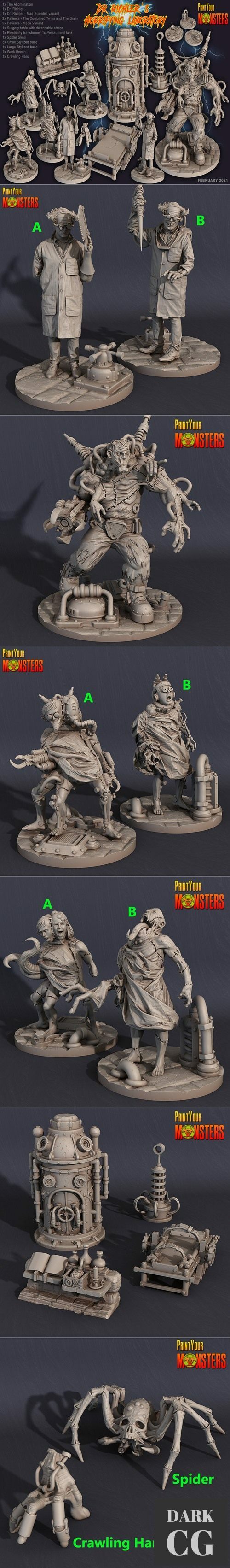 Print Your Monsters Dr. Richlers Horrifying Laboratory – 3D Print