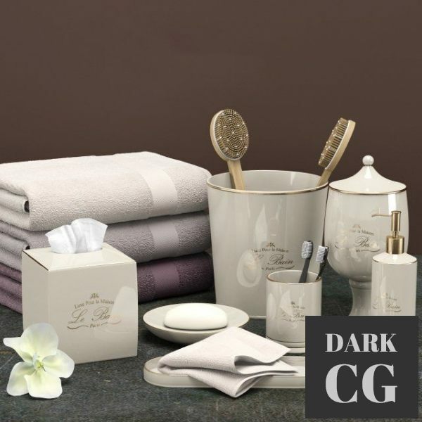 3D Model RH bath set 3