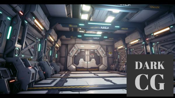 Sci Fi Corridor 3D by Eric Huang With UE Assets