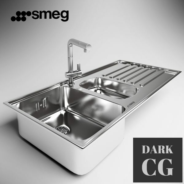 3D Model Sink Smeg LM102D
