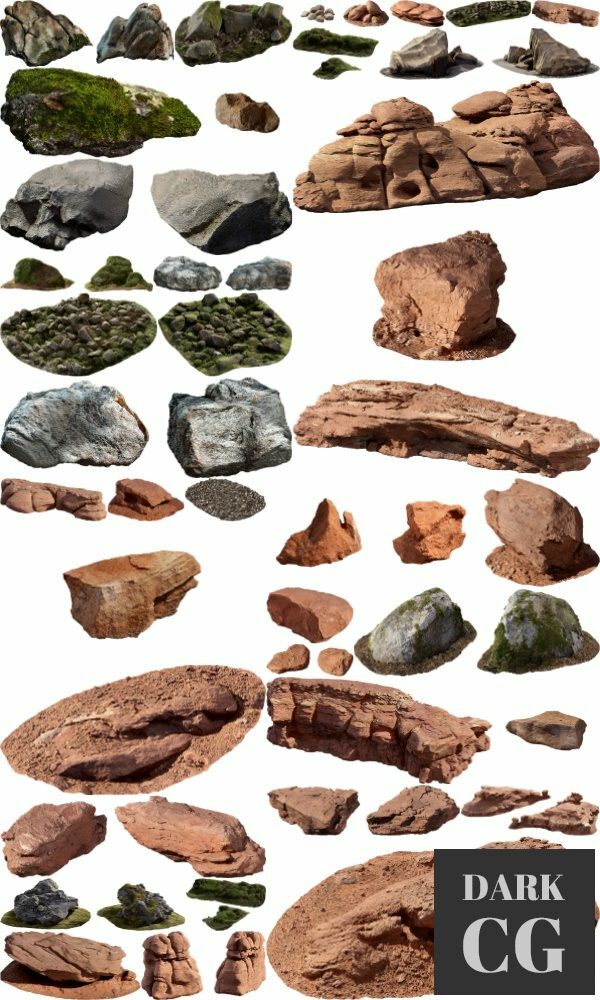 Megascans – 3d rocks (different collections)