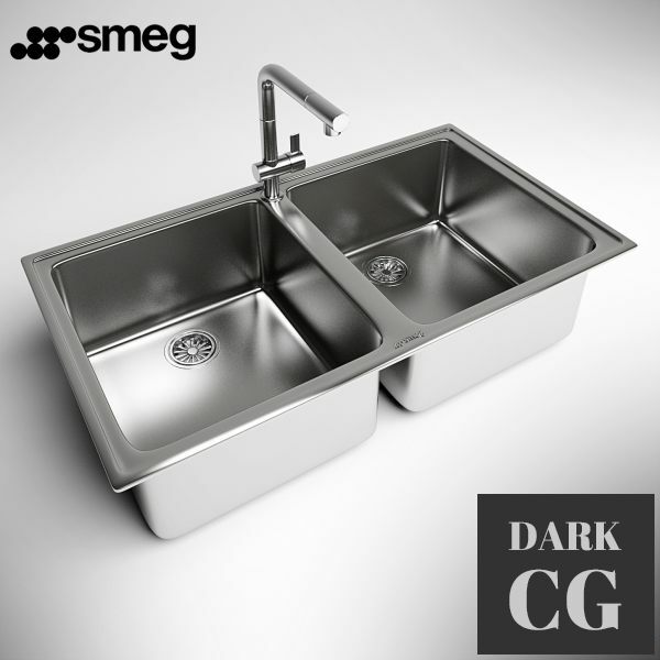3D Model Sink Smeg LTS902 2