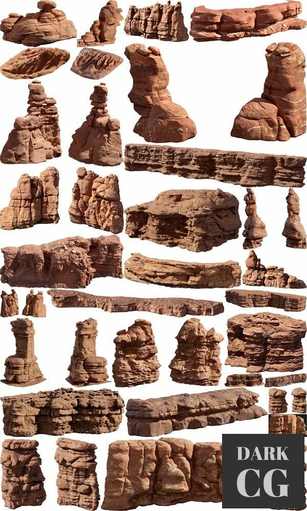Megascans 3D Models of Canyons Rock