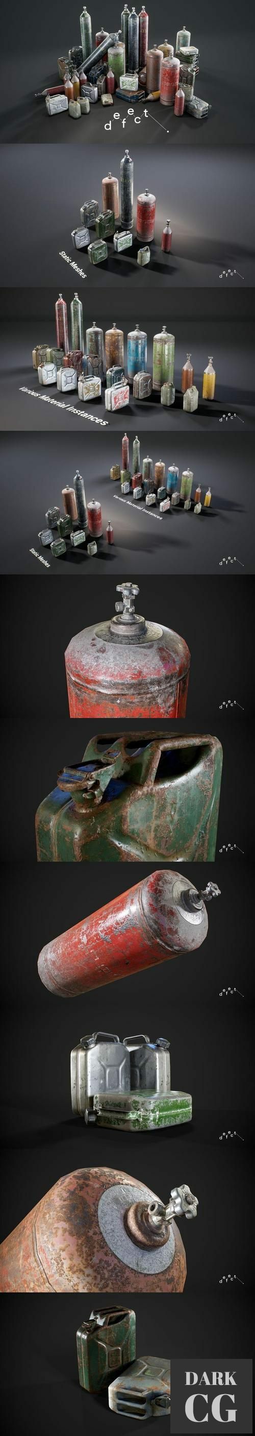 Unreal Engine Rusty Barrels Vol 2