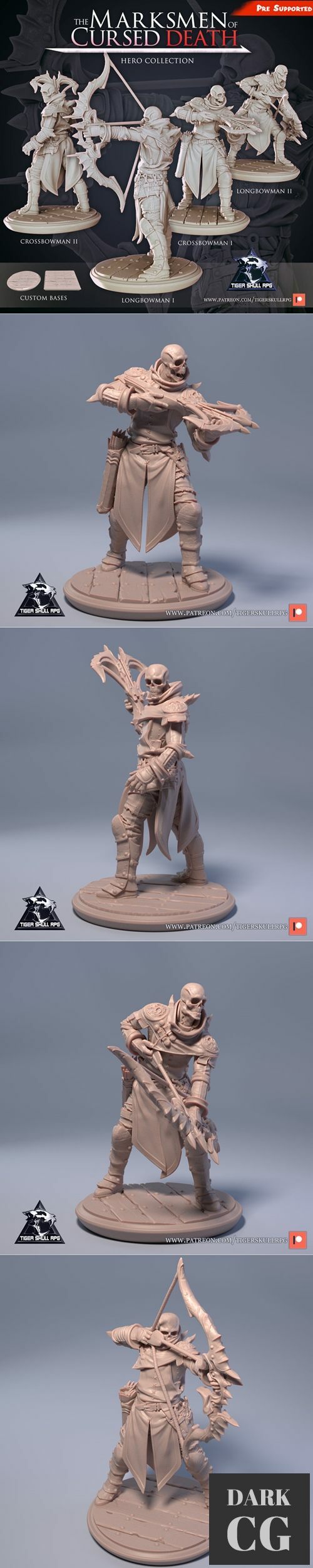 3D Model Marksmen of Cursed Death Hero Collection 3D Print